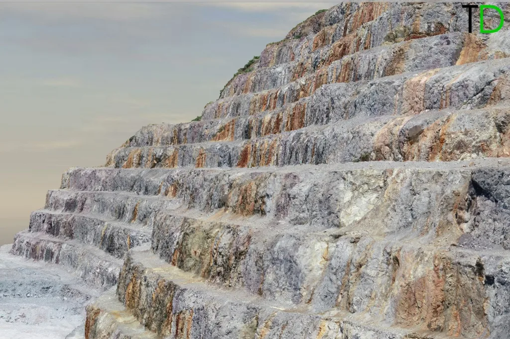 Рис.10. 3D Бортов карьера Рис.10. 3D Бортов карьера