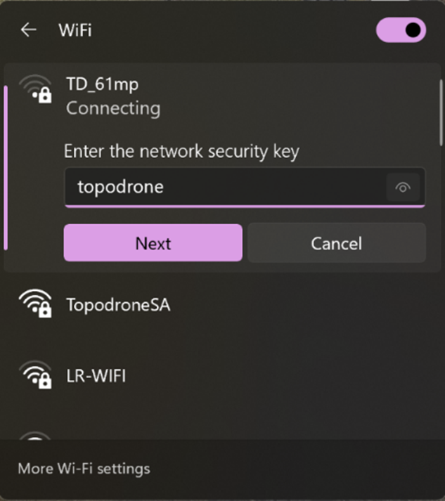 Подключение к Wi-Fi и настройка параметров