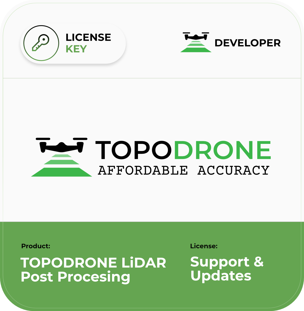 Лицензия на продление обновлений на 1 год TOPODRONE LiDAR Post Processing