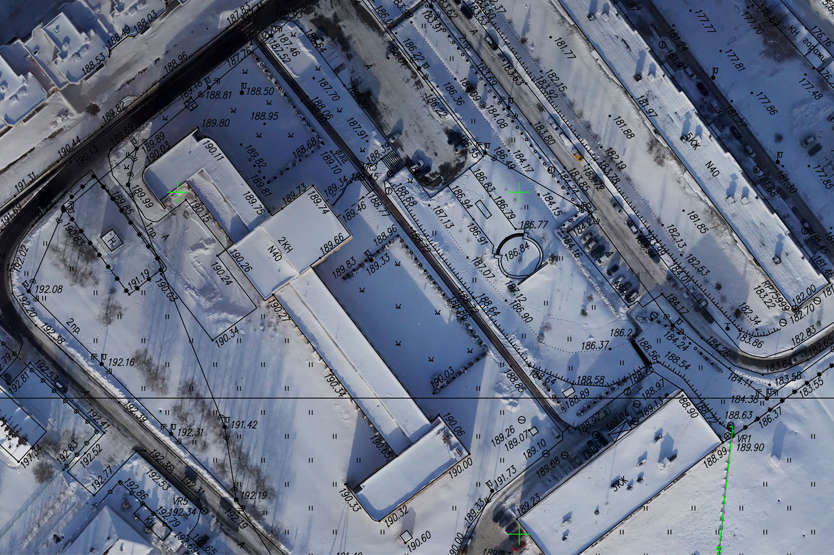 Геодезическая аэрофотосъемка и построение цифровой модели местности без использования наземных опорных точек