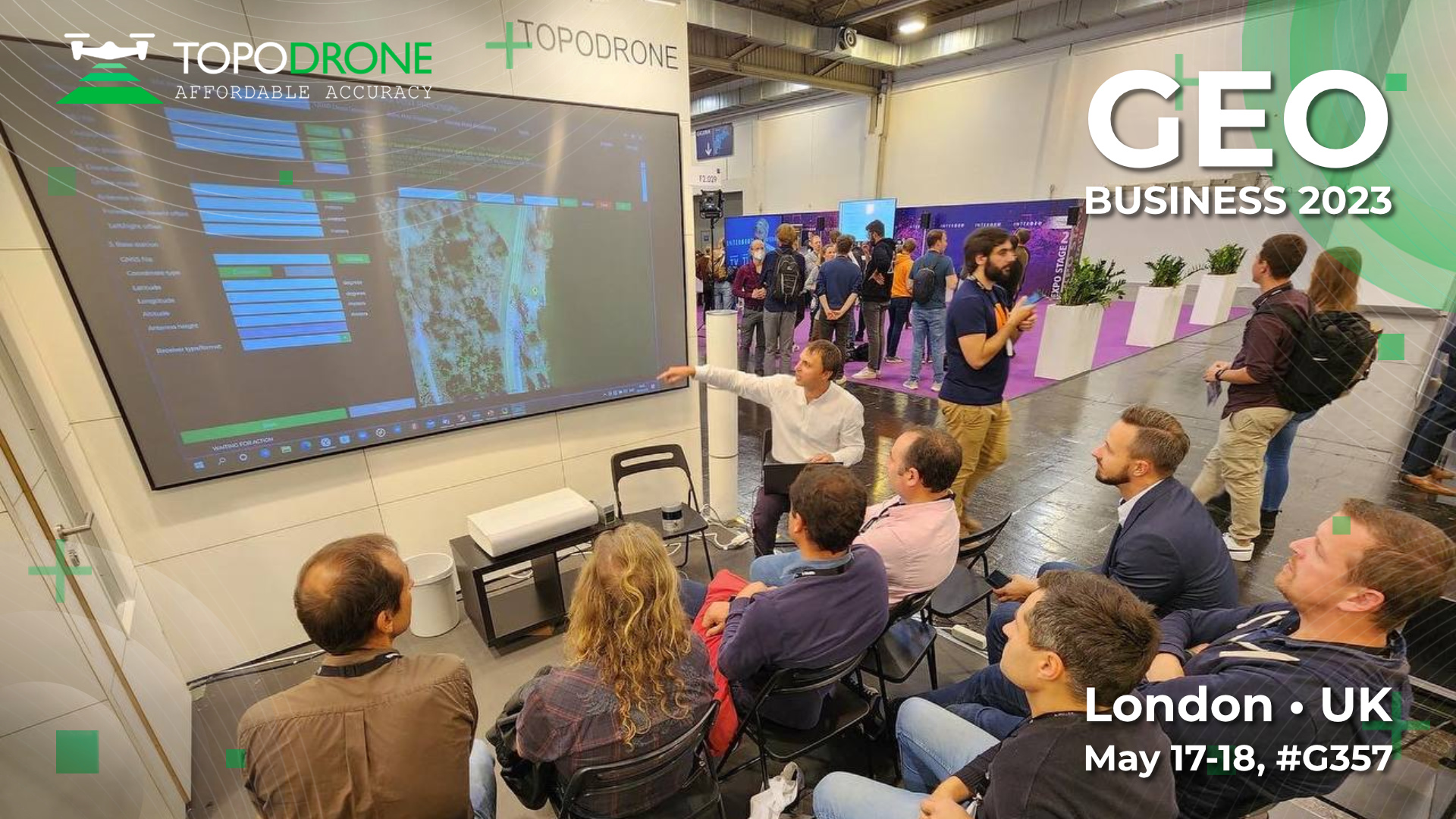 TOPODRONE ПРОВЕДЕТ УЧЕБНЫЕ СЕМИНАРЫ НА ВЫСТАВКЕ GEO BUSINESS 2023