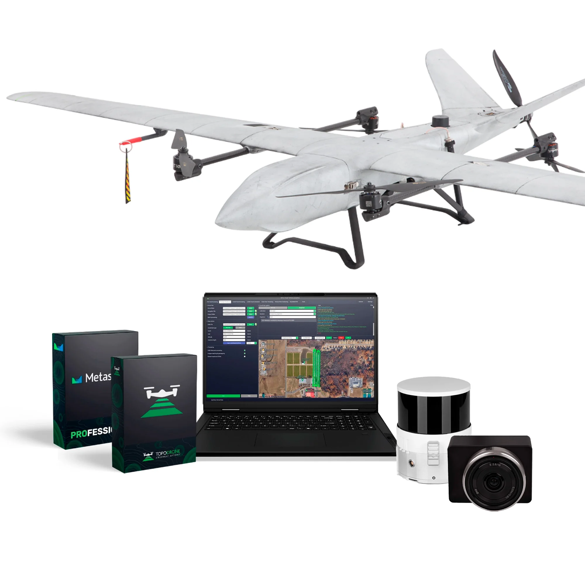 Комплект для ВЛС и фотограмметрии на базе TOPODRONE 200+ и С-256