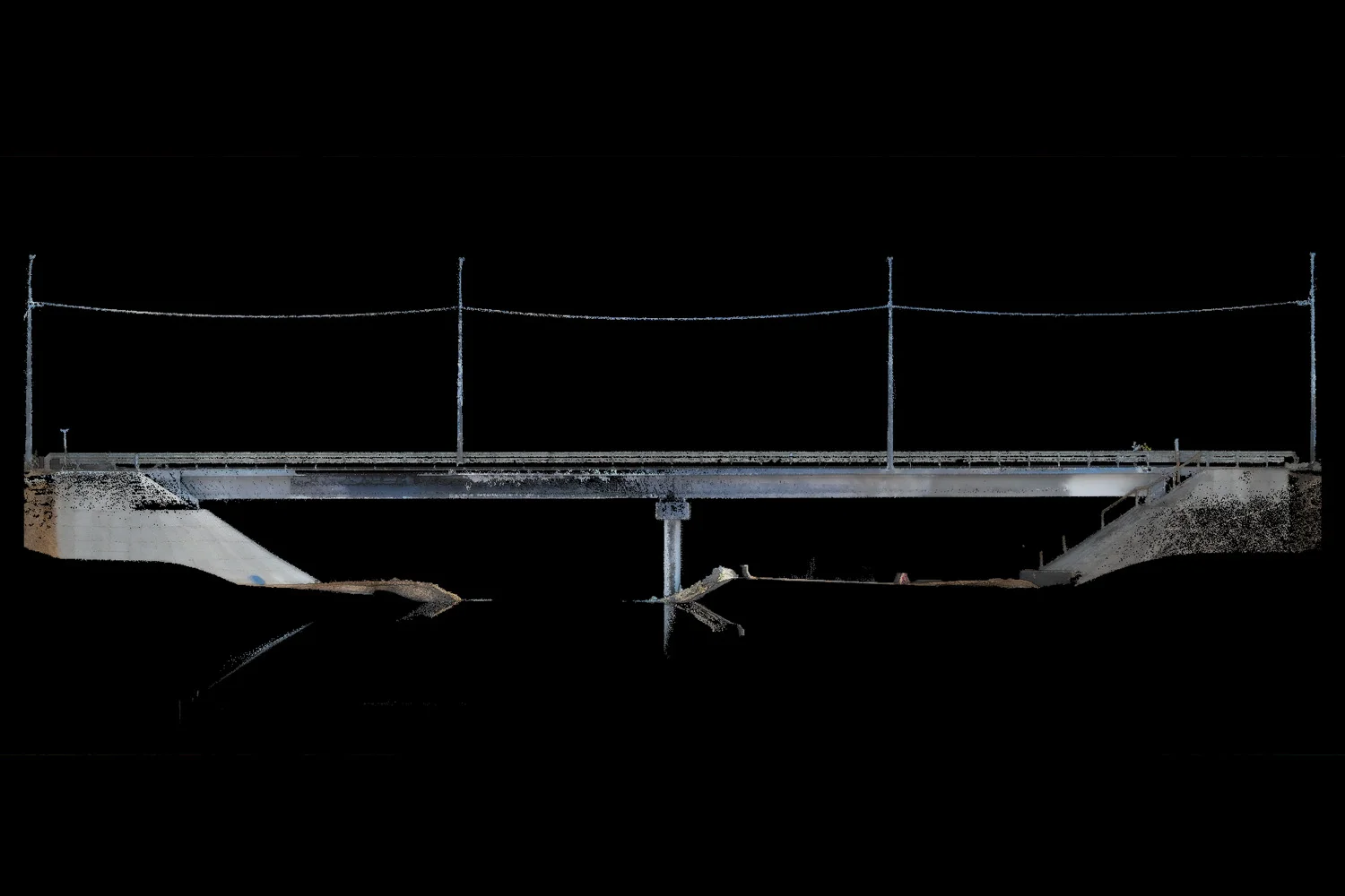 Облако точек моста