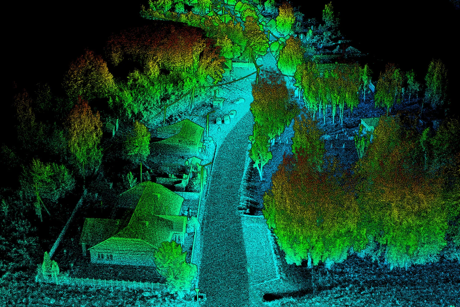 Обработка данных мобильного лазерного сканирования