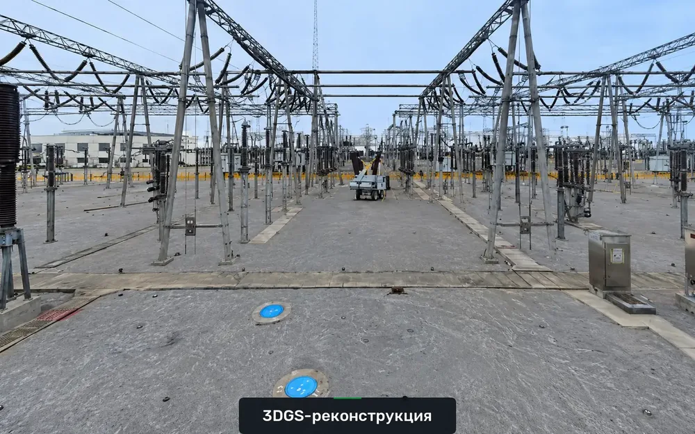 Облако точек места ДТП, зафиксированное в масштабе один к одному