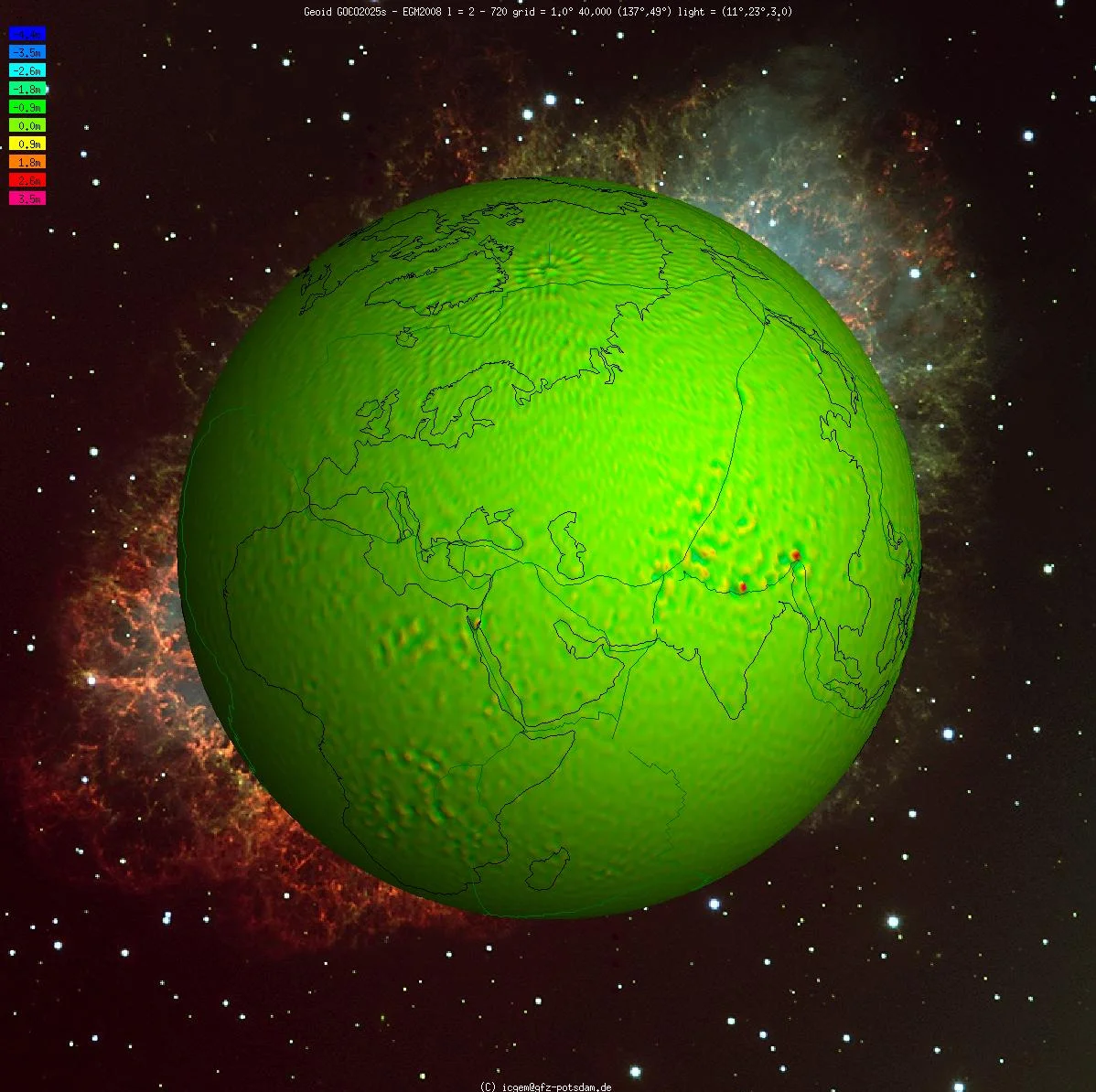 Область максимальных различий (Гималаи и соседние регионы)