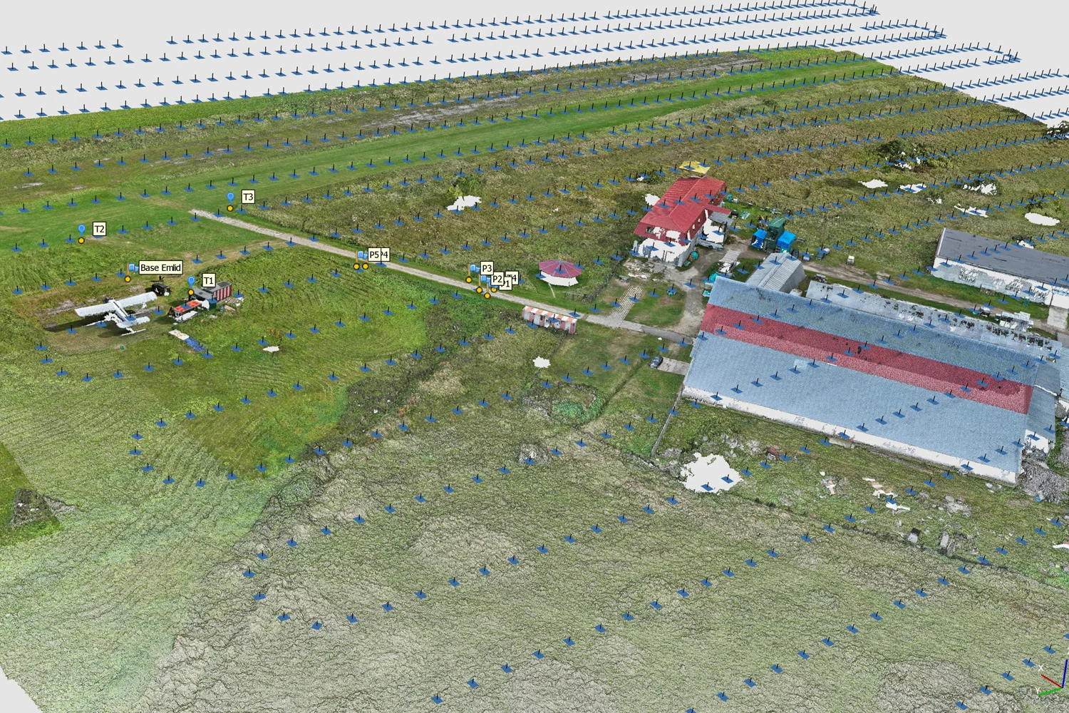 Фотограмметрическое облако точек с отображением фотографий