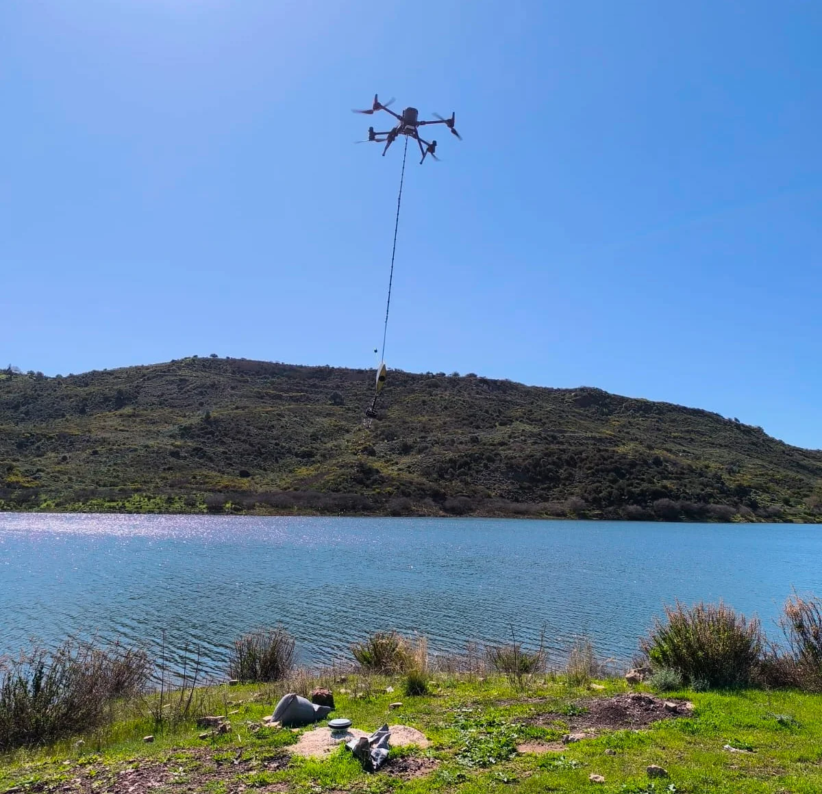 Подготовка к полету на DJI Matrice 300 RTK +TOPODRONE AQUAMAPPER NEXTGEN 