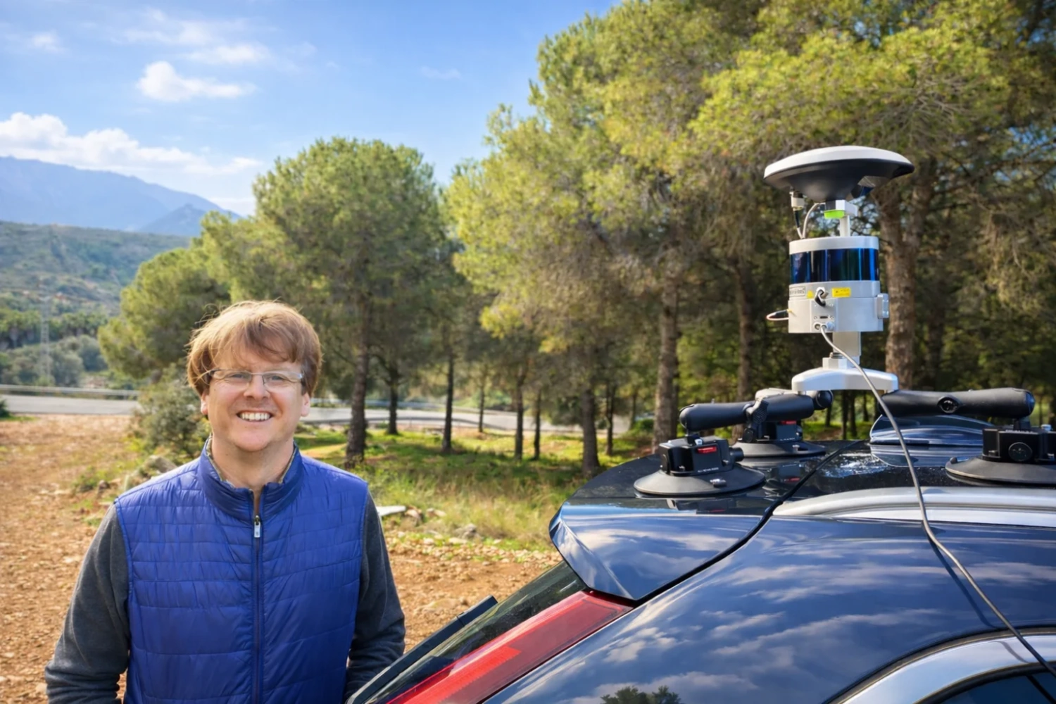 Сканирование горной и залесенной местности