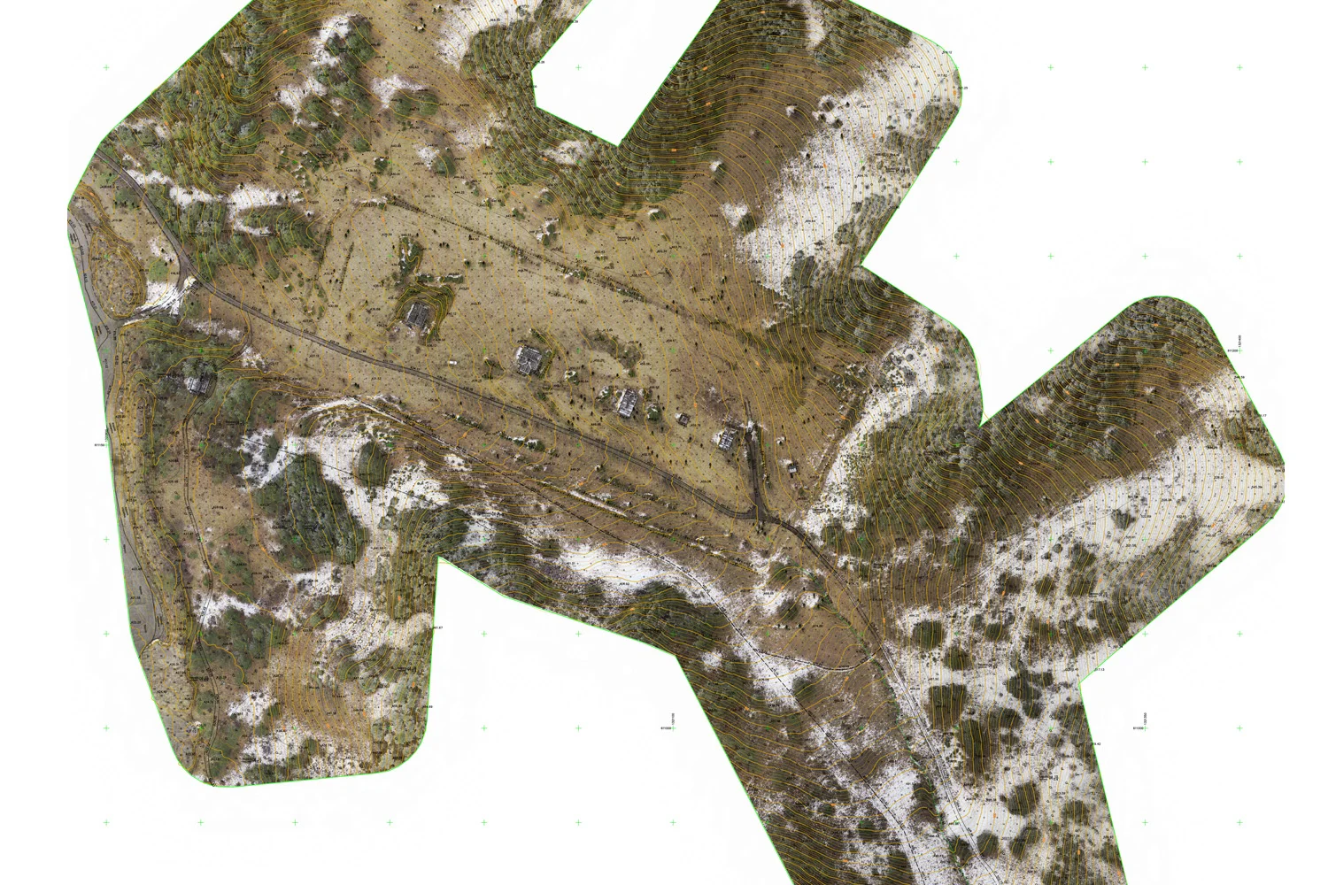 Съемка песчаного карьера со SLAM-сканером