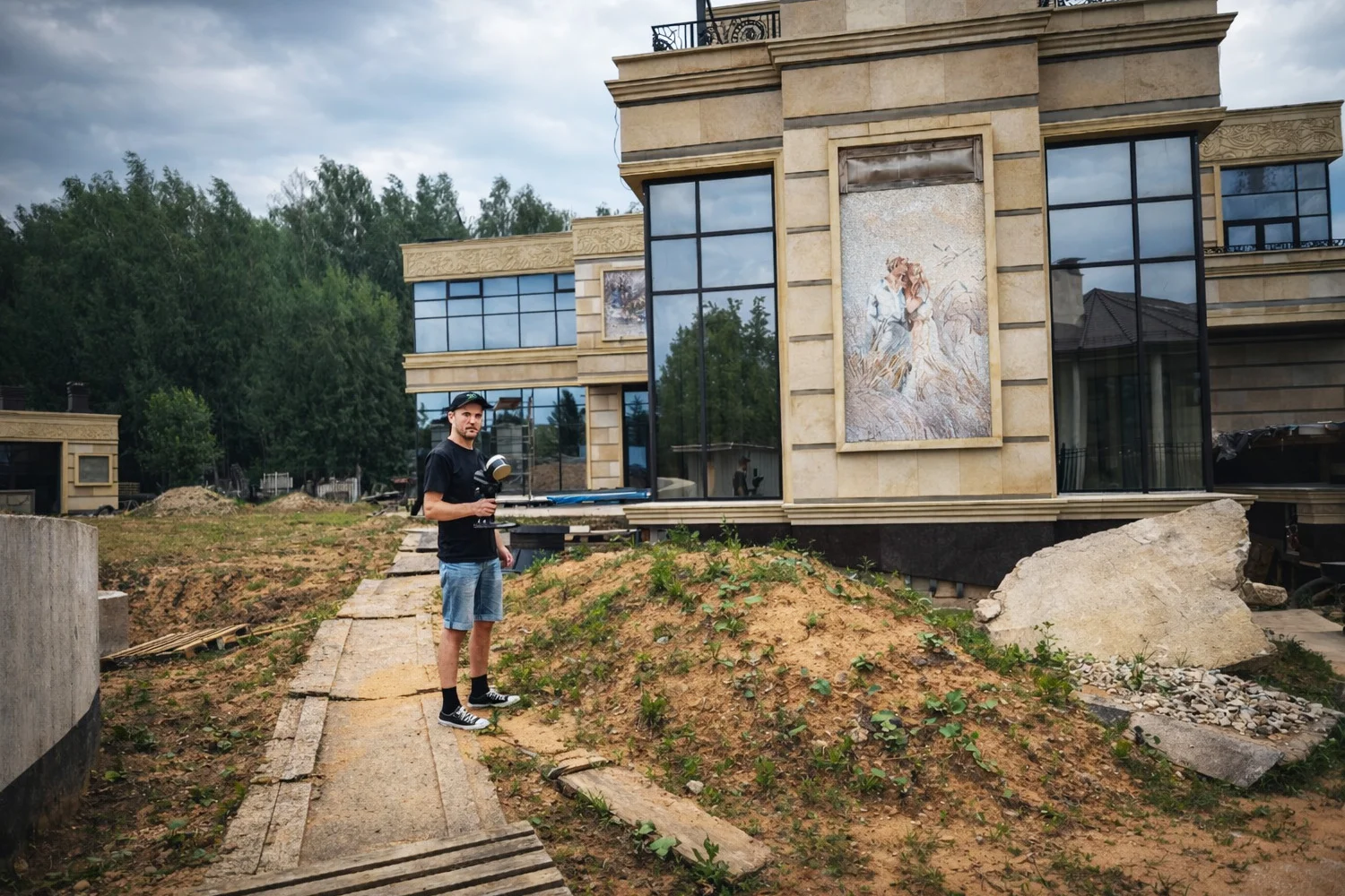 Благоустройство: увязка дорожек и МАФ с зеленью