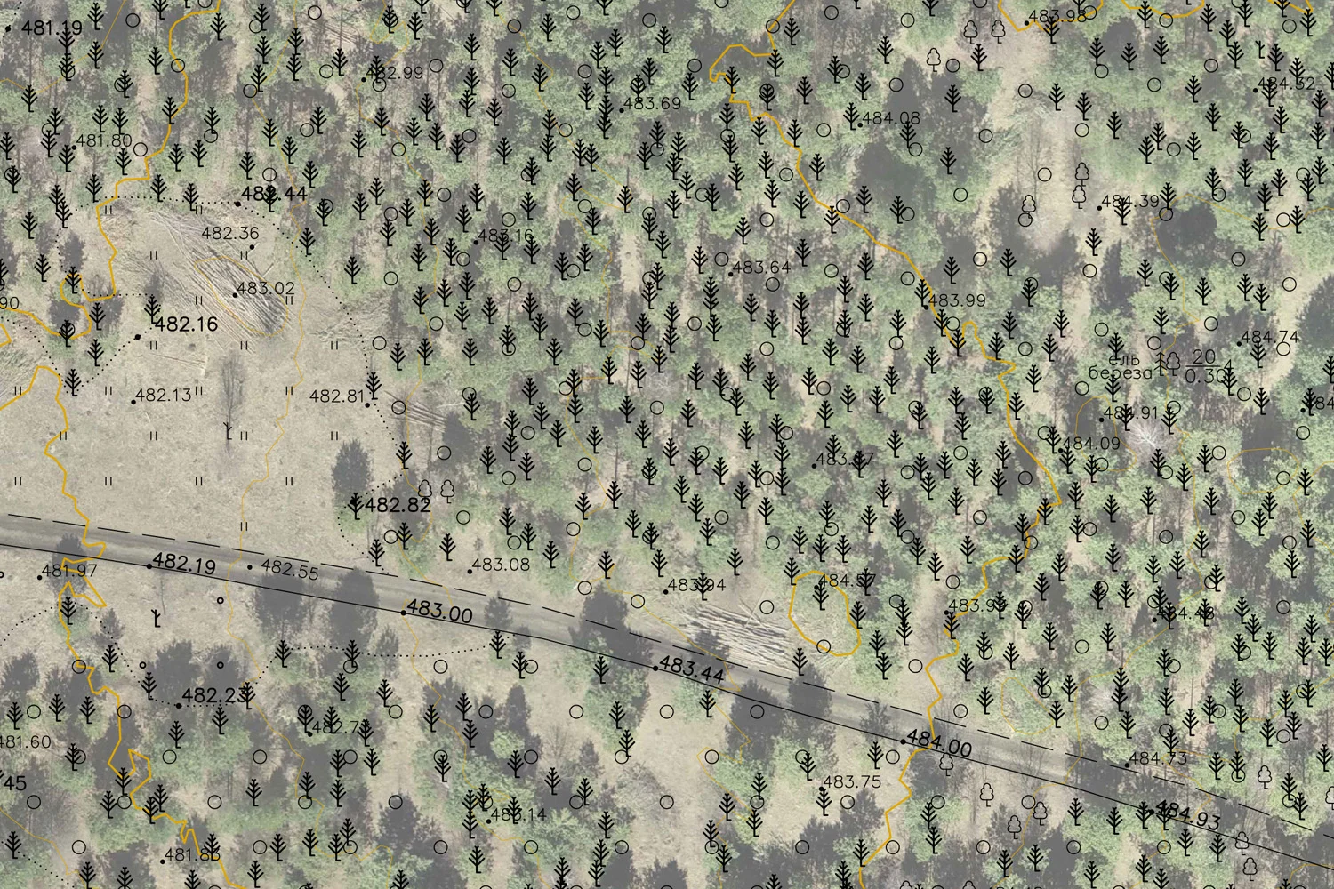 Подготовка материалов для топоплана