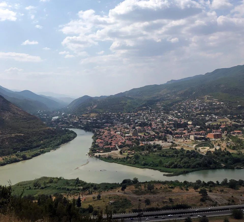 Слияние рек Арагви и Куры