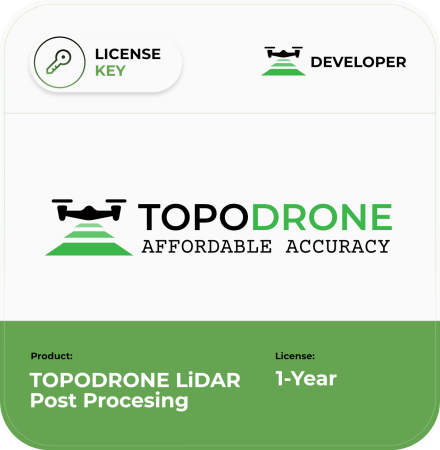 Лицензия на TOPODRONE LiDAR Post Processing на 1 год